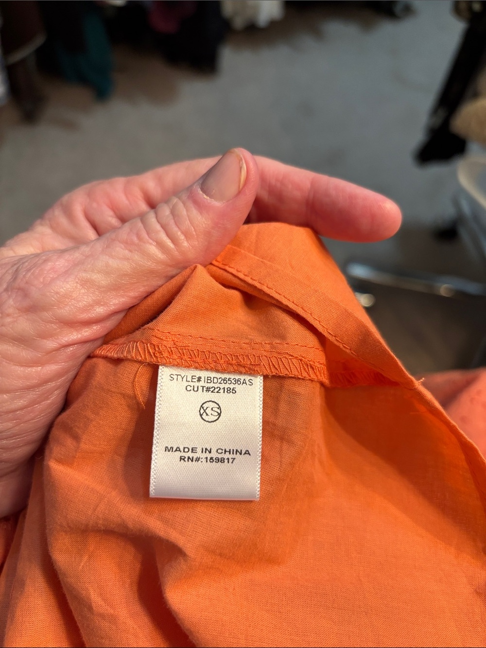 Altar'd State Orange Eyelet Puff Sleeve Mini Dress - Picture 4 of 5